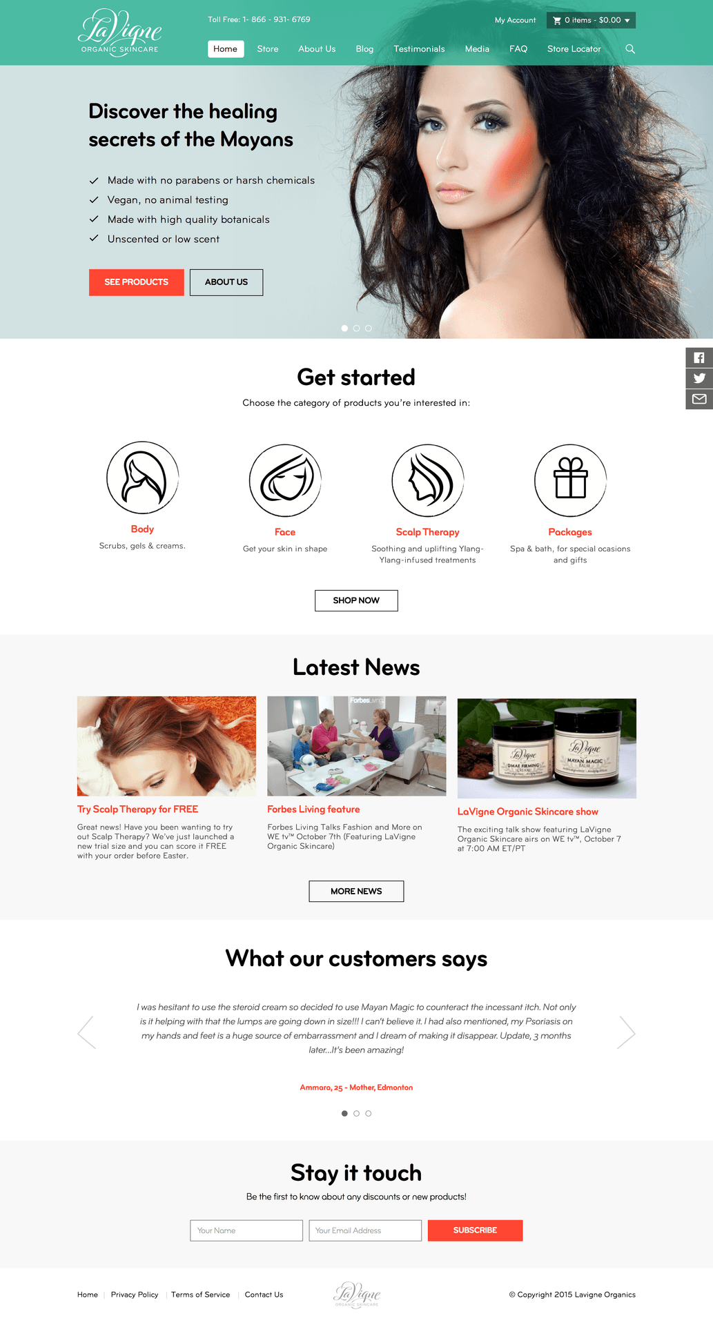 LeVigne Organics — screenshot 2